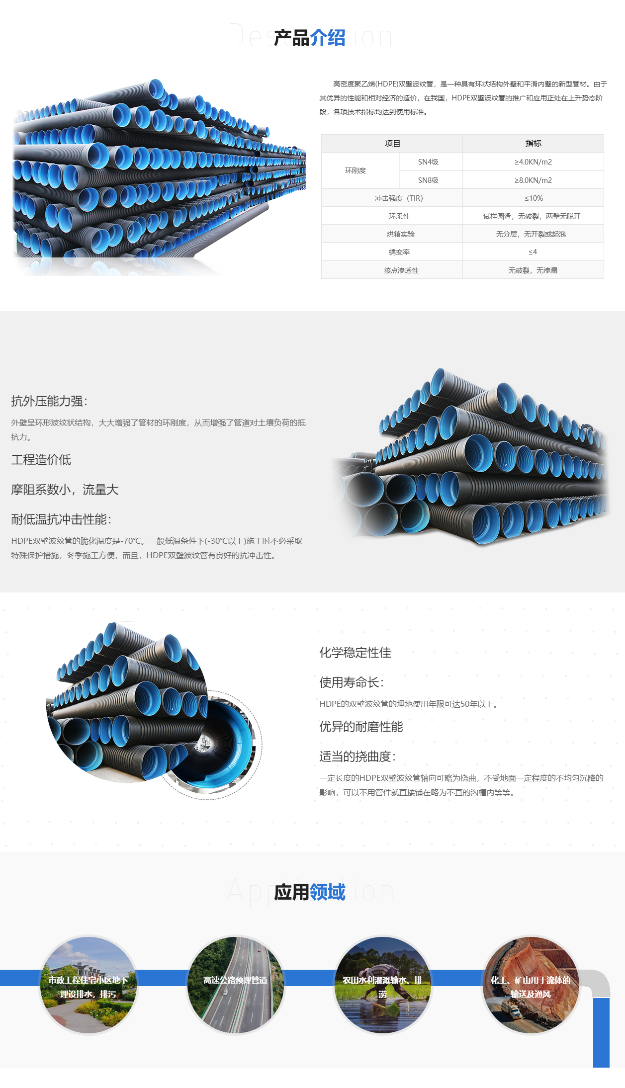 云南希铖环保科技有限公司HDPE双壁波纹管